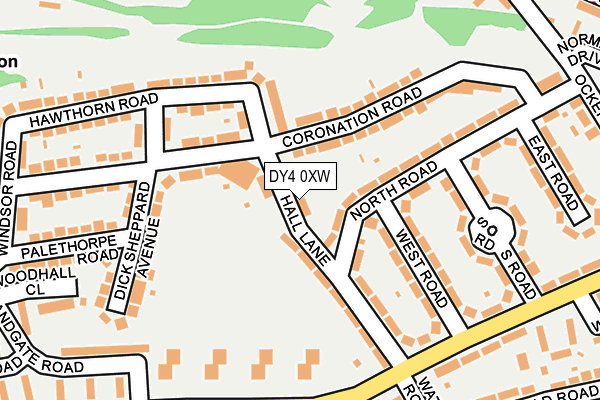 DY4 0XW map - OS OpenMap – Local (Ordnance Survey) DY4 0XW map - OS OpenMap – Local (Ordnance Survey)