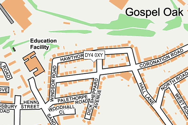 DY4 0XY map - OS OpenMap – Local (Ordnance Survey)