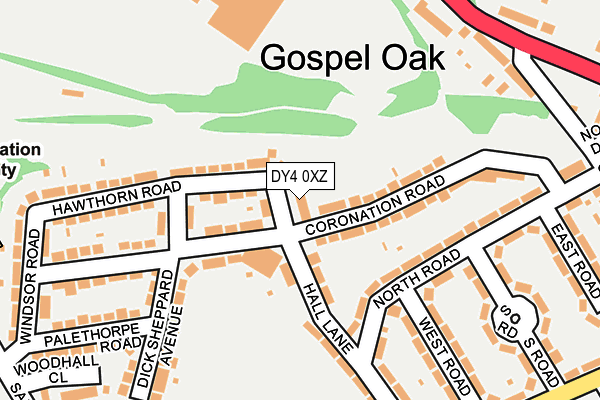 DY4 0XZ map - OS OpenMap – Local (Ordnance Survey) DY4 0XZ map - OS OpenMap – Local (Ordnance Survey)