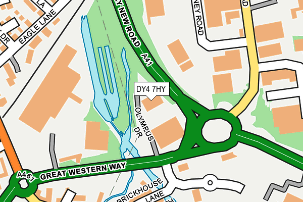 DY4 7HY map - OS OpenMap – Local (Ordnance Survey) DY4 7HY map - OS OpenMap – Local (Ordnance Survey)