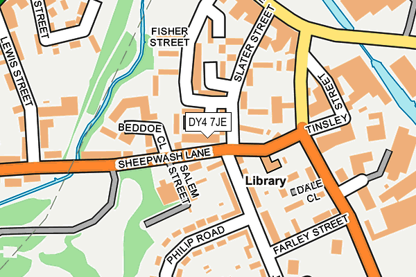 DY4 7JE map - OS OpenMap – Local (Ordnance Survey) DY4 7JE map - OS OpenMap – Local (Ordnance Survey)