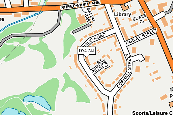 DY4 7JJ map - OS OpenMap – Local (Ordnance Survey) DY4 7JJ map - OS OpenMap – Local (Ordnance Survey)