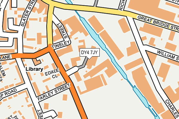 DY4 7JY map - OS OpenMap – Local (Ordnance Survey) DY4 7JY map - OS OpenMap – Local (Ordnance Survey)