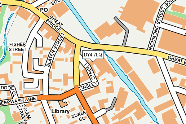 DY4 7LQ map - OS OpenMap – Local (Ordnance Survey) DY4 7LQ map - OS OpenMap – Local (Ordnance Survey)