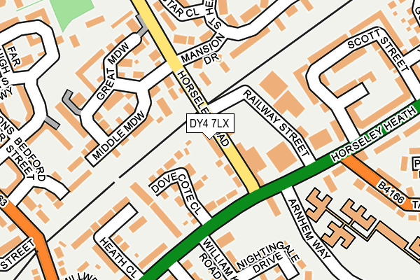 DY4 7LX map - OS OpenMap – Local (Ordnance Survey) DY4 7LX map - OS OpenMap – Local (Ordnance Survey)