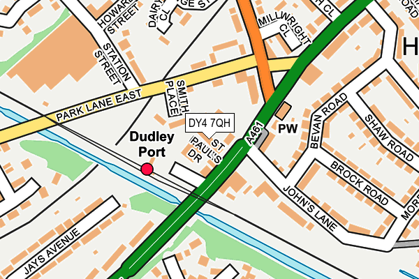 DY4 7QH map - OS OpenMap – Local (Ordnance Survey) DY4 7QH map - OS OpenMap – Local (Ordnance Survey)