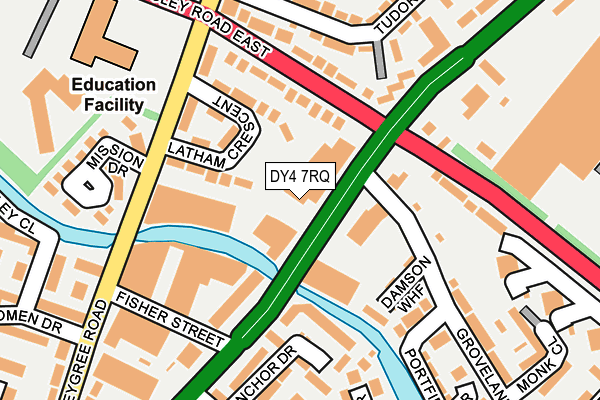 DY4 7RQ map - OS OpenMap – Local (Ordnance Survey) DY4 7RQ map - OS OpenMap – Local (Ordnance Survey)