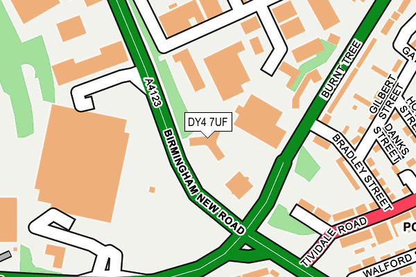 DY4 7UF map - OS OpenMap – Local (Ordnance Survey) DY4 7UF map - OS OpenMap – Local (Ordnance Survey)