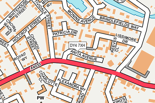 DY4 7XH map - OS OpenMap – Local (Ordnance Survey) DY4 7XH map - OS OpenMap – Local (Ordnance Survey)