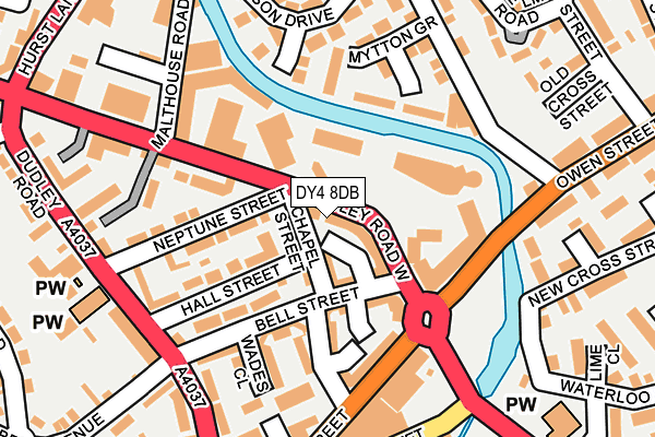 DY4 8DB map - OS OpenMap – Local (Ordnance Survey)