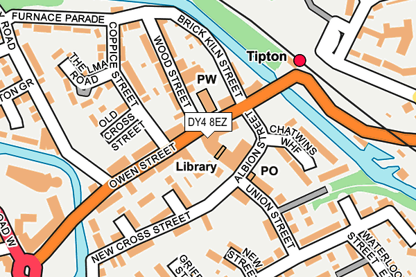DY4 8EZ map - OS OpenMap – Local (Ordnance Survey)