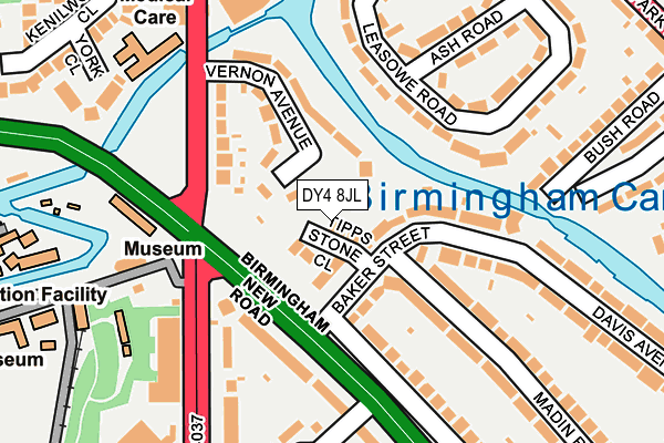 DY4 8JL map - OS OpenMap – Local (Ordnance Survey) DY4 8JL map - OS OpenMap – Local (Ordnance Survey)