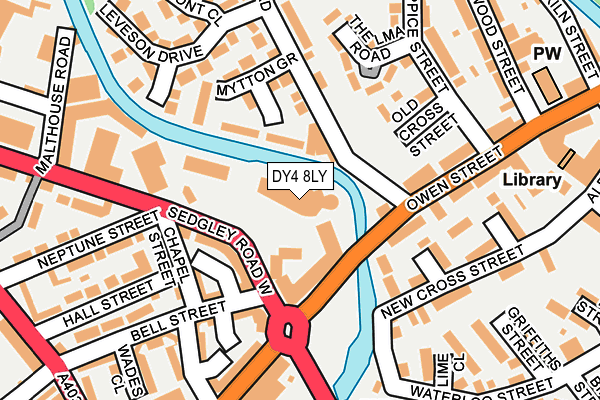 DY4 8LY map - OS OpenMap – Local (Ordnance Survey) DY4 8LY map - OS OpenMap – Local (Ordnance Survey)