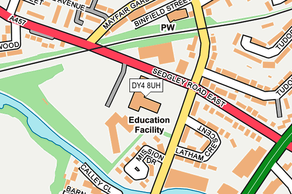 DY4 8UH map - OS OpenMap – Local (Ordnance Survey) DY4 8UH map - OS OpenMap – Local (Ordnance Survey)