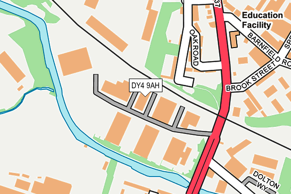 DY4 9AH map - OS OpenMap – Local (Ordnance Survey) DY4 9AH map - OS OpenMap – Local (Ordnance Survey)