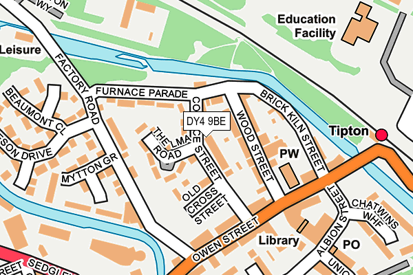 DY4 9BE map - OS OpenMap – Local (Ordnance Survey)