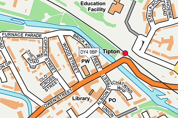 DY4 9BP map - OS OpenMap – Local (Ordnance Survey)