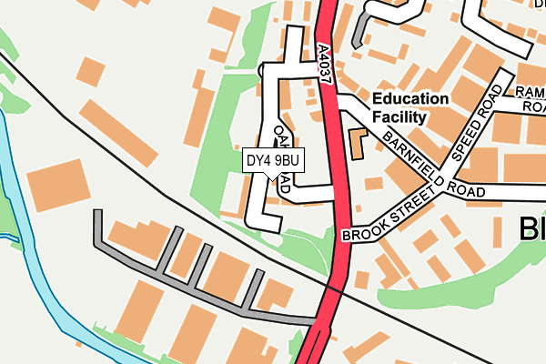 DY4 9BU map - OS OpenMap – Local (Ordnance Survey)