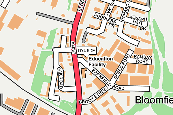 DY4 9DE map - OS OpenMap – Local (Ordnance Survey) DY4 9DE map - OS OpenMap – Local (Ordnance Survey)