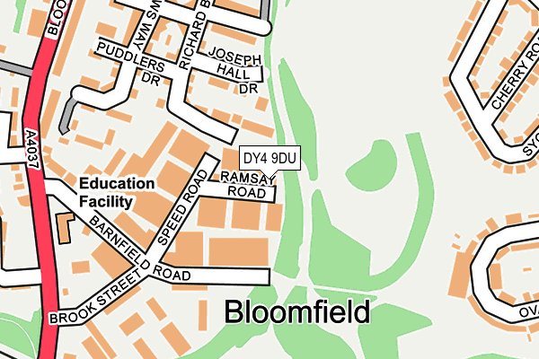 DY4 9DU map - OS OpenMap – Local (Ordnance Survey) DY4 9DU map - OS OpenMap – Local (Ordnance Survey)