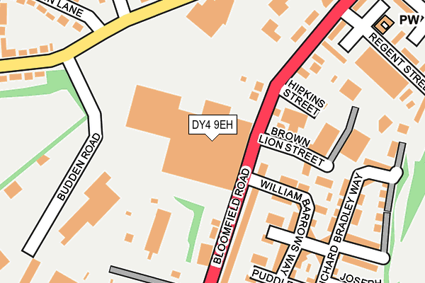 DY4 9EH map - OS OpenMap – Local (Ordnance Survey) DY4 9EH map - OS OpenMap – Local (Ordnance Survey)