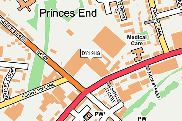 DY4 9HG map - OS OpenMap – Local (Ordnance Survey) DY4 9HG map - OS OpenMap – Local (Ordnance Survey)
