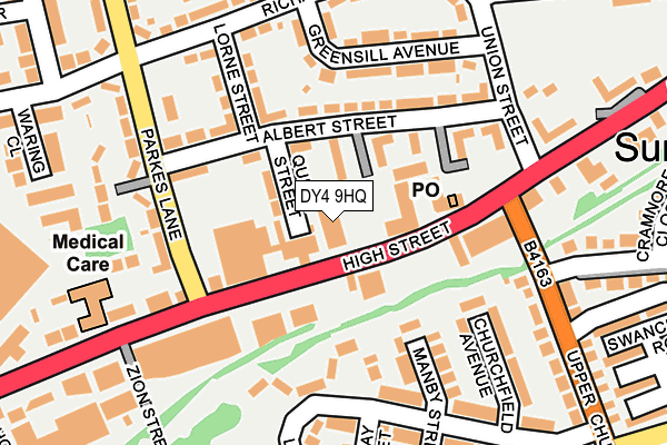 DY4 9HQ map - OS OpenMap – Local (Ordnance Survey)