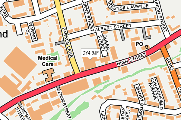 DY4 9JF map - OS OpenMap – Local (Ordnance Survey) DY4 9JF map - OS OpenMap – Local (Ordnance Survey)