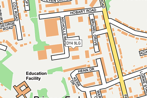 DY4 9LG map - OS OpenMap – Local (Ordnance Survey) DY4 9LG map - OS OpenMap – Local (Ordnance Survey)