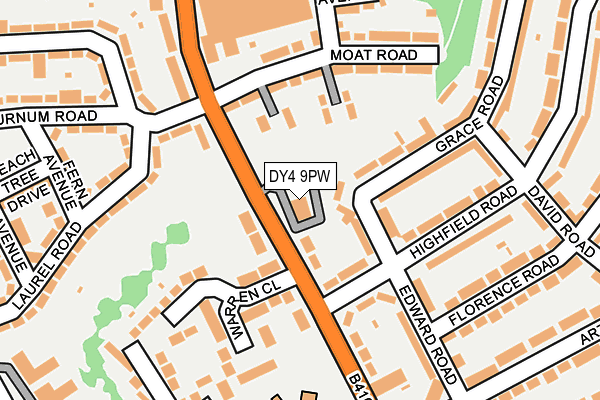 DY4 9PW map - OS OpenMap – Local (Ordnance Survey)