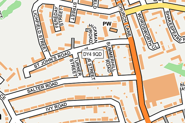 DY4 9QD map - OS OpenMap – Local (Ordnance Survey)
