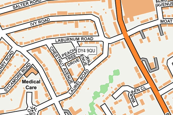 DY4 9QU map - OS OpenMap – Local (Ordnance Survey)