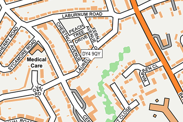 DY4 9QY map - OS OpenMap – Local (Ordnance Survey)