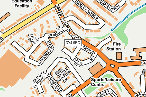 DY4 9RQ map - OS OpenMap – Local (Ordnance Survey) DY4 9RQ map - OS OpenMap – Local (Ordnance Survey)