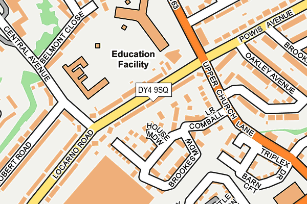 DY4 9SQ map - OS OpenMap – Local (Ordnance Survey)