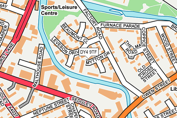 DY4 9TF map - OS OpenMap – Local (Ordnance Survey)