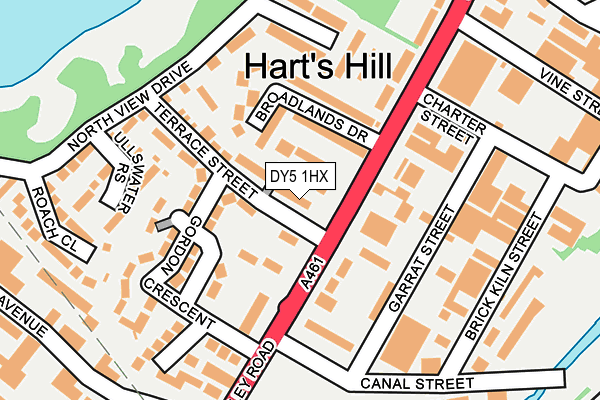 DY5 1HX map - OS OpenMap – Local (Ordnance Survey)