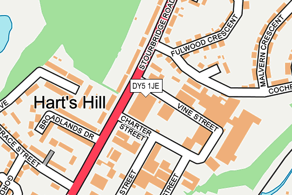 DY5 1JE map - OS OpenMap – Local (Ordnance Survey) DY5 1JE map - OS OpenMap – Local (Ordnance Survey)