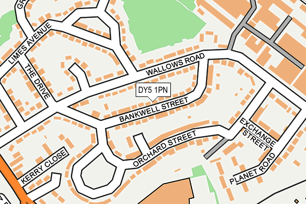 DY5 1PN map - OS OpenMap – Local (Ordnance Survey) DY5 1PN map - OS OpenMap – Local (Ordnance Survey)