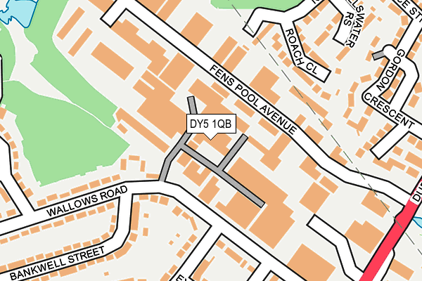 DY5 1QB map - OS OpenMap – Local (Ordnance Survey) DY5 1QB map - OS OpenMap – Local (Ordnance Survey)