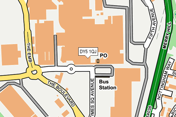 DY5 1QJ map - OS OpenMap – Local (Ordnance Survey) DY5 1QJ map - OS OpenMap – Local (Ordnance Survey)