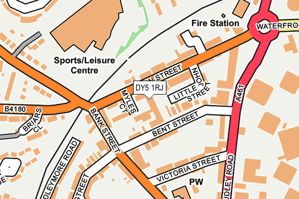 DY5 1RJ map - OS OpenMap – Local (Ordnance Survey)