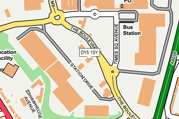 DY5 1SY map - OS OpenMap – Local (Ordnance Survey) DY5 1SY map - OS OpenMap – Local (Ordnance Survey)