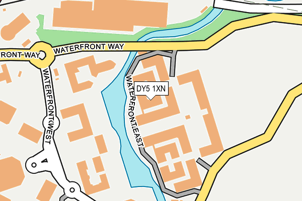 DY5 1XN map - OS OpenMap – Local (Ordnance Survey) DY5 1XN map - OS OpenMap – Local (Ordnance Survey)