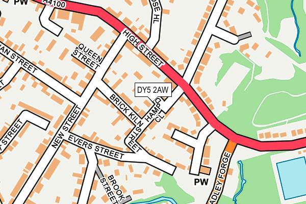 DY5 2AW map - OS OpenMap – Local (Ordnance Survey)