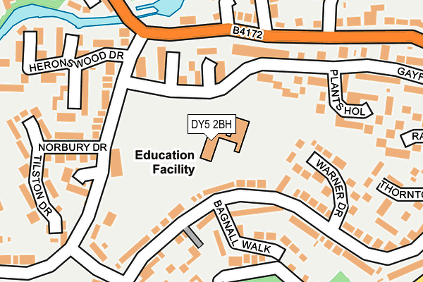 DY5 2BH map - OS OpenMap – Local (Ordnance Survey) DY5 2BH map - OS OpenMap – Local (Ordnance Survey)