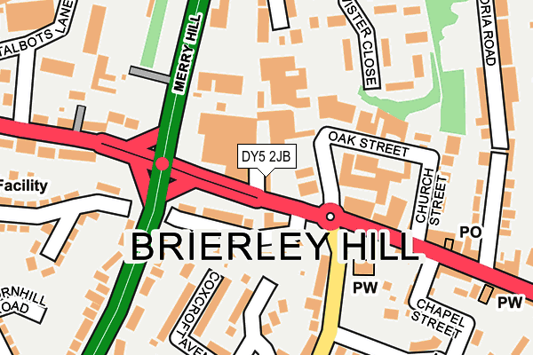DY5 2JB map - OS OpenMap – Local (Ordnance Survey) DY5 2JB map - OS OpenMap – Local (Ordnance Survey)