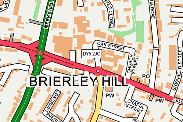 DY5 2JG map - OS OpenMap – Local (Ordnance Survey) DY5 2JG map - OS OpenMap – Local (Ordnance Survey)