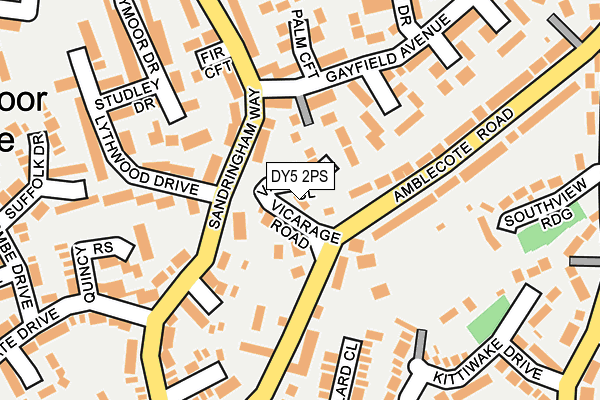 DY5 2PS map - OS OpenMap – Local (Ordnance Survey) DY5 2PS map - OS OpenMap – Local (Ordnance Survey)