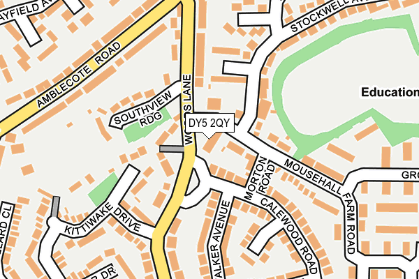 DY5 2QY map - OS OpenMap – Local (Ordnance Survey) DY5 2QY map - OS OpenMap – Local (Ordnance Survey)